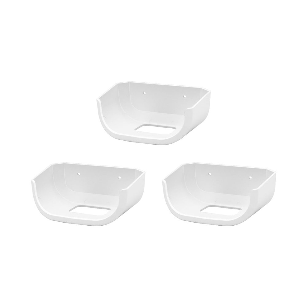 Holicfun Wall Mount for eero 7 - No Drill Adhesive & Screw Mounting Kit for eero 7 Mesh WiFi Router, Space-Saving ABS Plastic Bracket (3-Pack)
