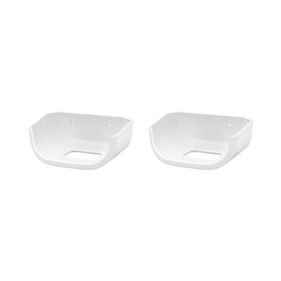 Holicfun Wall Mount for eero 7 - No Drill Adhesive & Screw Mounting Kit for eero 7 Mesh WiFi Router, Space-Saving ABS Plastic Bracket (2-Pack)