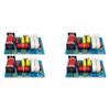 Wuden 4Pcs PA-2A 2 Ways Speaker Crossover Treble + 450W Pure Subwoofer Frequency Divider Filters DIY for Home view 1