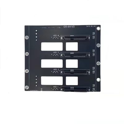 Wuden 6Gbps SSD HDD Backplane NAS Storage Card Server Expansion Board to 4-Disks Adapter 2 X 4D