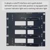 Wuden 6Gbps SSD HDD Backplane NAS Storage Card Server Expansion Board to 4-Disks Adapter 2 X 4D view 2