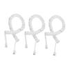 DIYEAH 3pcs Receiver Coil Cord for Landline Phones Telephone Cable Stretchable Spring Wire Anti-Tangle Design Ideal for Use view 1