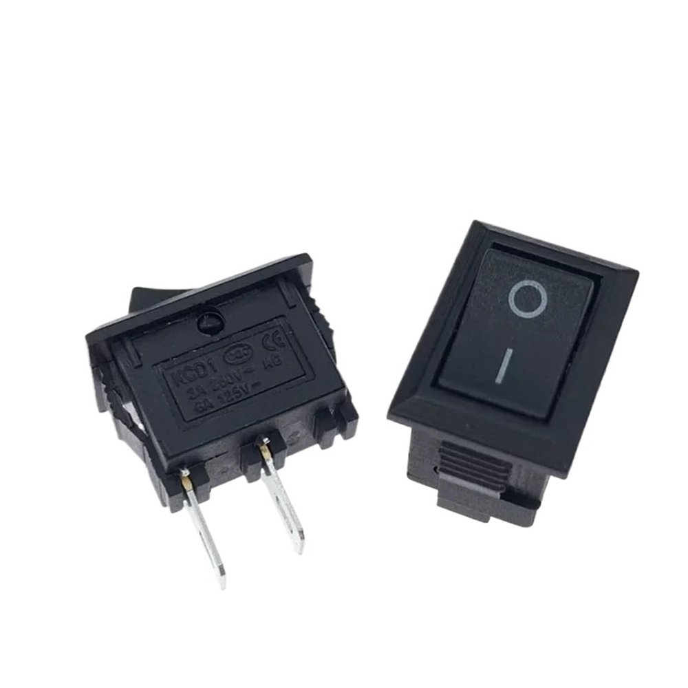RBFRZGSU 5/20/100Pcs KCD1 15 * 21mm 2Pin ON-Off Boat-Shape Switch 10 * 15mm Snap-in Rocker Switch KCD Switches(KCD11 10X15mm,20PCS)