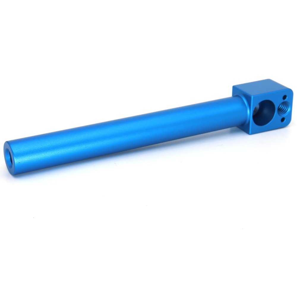 19mm Support Rod Tube 3/8" Screw Mounting Bracket for ARRI RED Sony Camera Wireless Follow Focus Lens Motor, 15cm Long - Blue