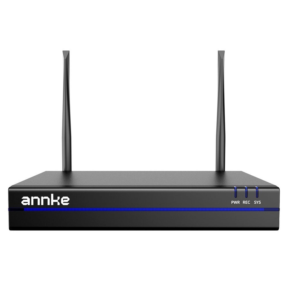 ANNKE 16CH Network Video Recorder for Wireless Security Camera System, Work with 8MP/5MP/4MP/3MP ANNKE Wireless Camera, 24/7 Recording, Dual-Band WiFi, No HDD