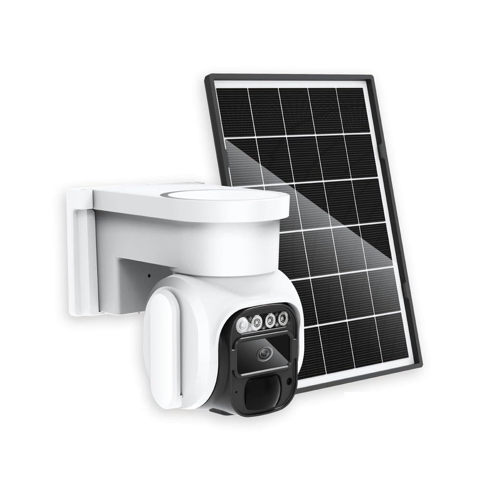 4G LTE Cellular Security Camera Wireless OutdoorNo Wifi Solar Powered Outside Camera , 2K Color Night Vision, PIR Motion Sensor, 360 Live View, 2-Way Audio, SIM Card $ SD Card Included, Free Trial
