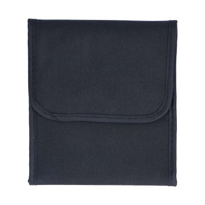 Mbeysaq Nylon Filter Wallet Case with 3 s for Camera Lens Filters & Adapter Rings, Black, 3 Filters Capacity