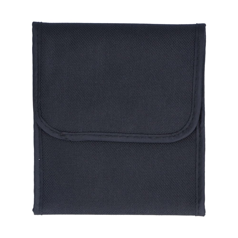 Mbeysaq Nylon Filter Wallet Case with 3 s for Camera Lens Filters & Adapter Rings, Black, 3 Filters Capacity