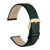 HMFang Elegant Watch Band Genuine Leather 8mm 10mm 12mm 14mm 16mm 18mm 20mm 22mm Replacement Straps For Women Ladies Bracelet(Dark Green-Gold,10mm) view 1