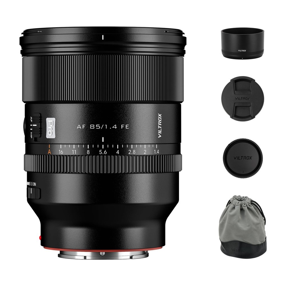 VILTROX AF 85mm F1.4 Pro FE Full Frame Lens for Sony E Mount, 85mm f/1.4 Auto Focus Portrait Prime Lens Compatible with Sony a7RIV a9 a7RII a7RIII a7III a7C FX3 ZVE1 A1 a6600 a6700 a6400 ZV-E10