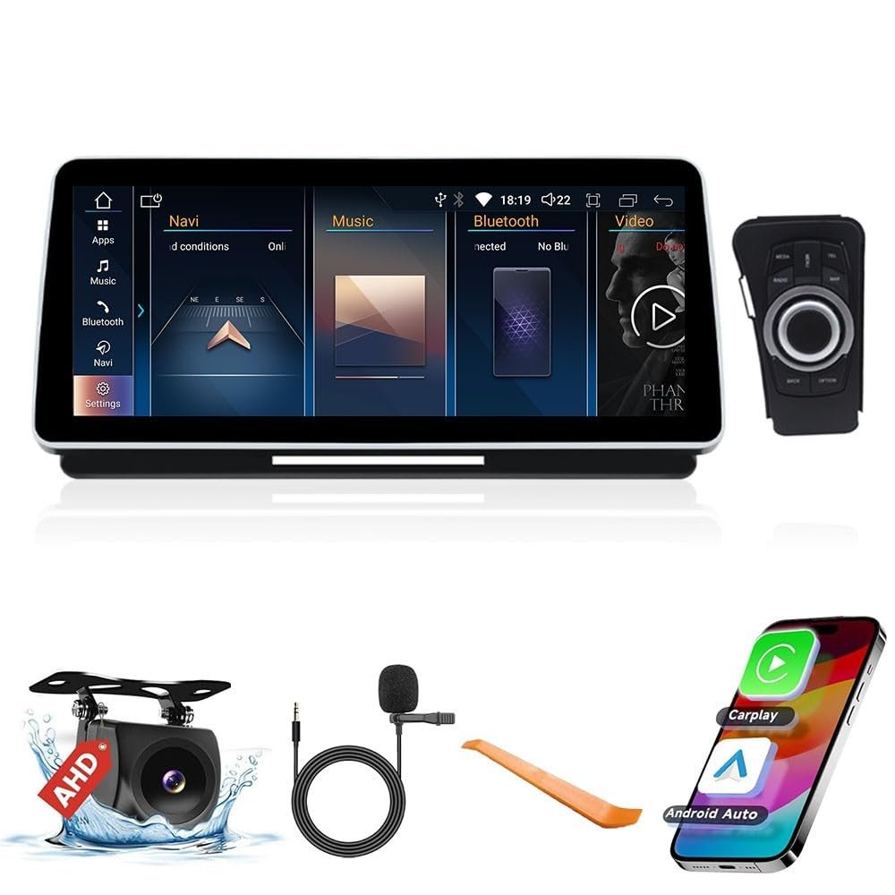 for BMW 3 Series E90 2006-2011 12.3" Octa Core 8G+64G Car CarPlay Android Auto Navigation Android Stereo GPS Radio Display IPS Touchscreen Headunit Tablet Media Player