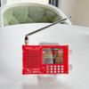 DP-666 TEF6686 Full Band Radio, FM AM Shortwave Radio RDS, 2.8 Inch Resistive Touch LCD Color Screen, Portable High Sensitivity Travel Radio (red) view 3