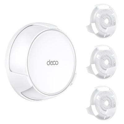 EDUP LOVE Deco Mesh Wall Mount Kit for Deco BE23/ BE25/ BE3600/ BE5000/ WB7200/ WB10800/ WB14400 Mesh WiFi 7 System, Space-Saving Bracket with Hidden Cable Management (White, 3 Pack)