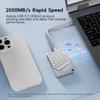 MAIWO 1TB Magnetic Portable SSD 2050MB/s USB C 3.2 GEN2x2, External Solid State Drive for iPhone15/16/17/Mac/iPad/Android/Windows, Aluminum, Support 4K ProRes Video Record view 3