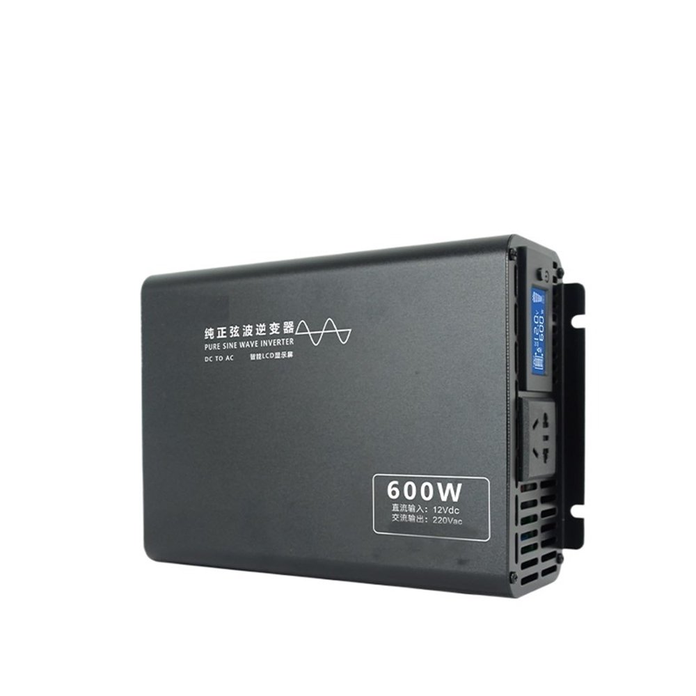 1200W 110V 120V 220V 230V 240V 600W 12V 24V 48V 60V 74V 84V DC to AC LCD Display Off Grid Pure Sine Wave Power Inverter Charger(600W 50HZ,72V(60-90VDC)_100VAC)