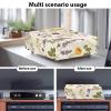 Qehuruxo Record Player Turntable Cover Lavender Floral Foldable & Lightweight Dust Protector for SL-PC11/SLD-20  Waterproof & Scratch-Resistant view 3