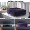 Qehuruxo Purple Marble Record Player Turntable Protector  Dustproof & Scratch-Resistant Cover for SL-PC11/SLD-20  Lightweight, Foldable & Portable Design view 3