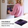 Qehuruxo Purple Marble Record Player Turntable Protector  Dustproof & Scratch-Resistant Cover for SL-PC11/SLD-20  Lightweight, Foldable & Portable Design view 4
