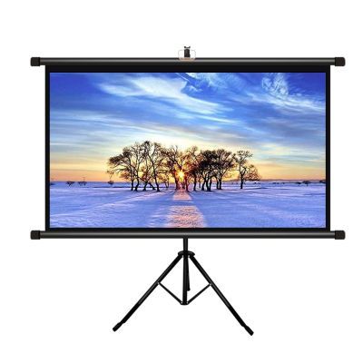 60/72 Inch Outdoor Projector Screen with Stand, 4K Hd Foldable Projector Screen, Portable Movie Screen, for Movie Night Camping, Conference, Office, Presentations-16:09-60 (16:09 72)