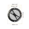 MECCANIXITY 4 Pcs 2inch Black Speaker Grill Mesh Plastic Woofer Guard Protector Dust Cover Black Decorative Circle Plastic Frame with Screws for Home Audio Car Speaker Replacement view 2