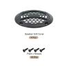 MECCANIXITY 4 Pcs 2inch Black Speaker Grill Mesh Plastic Woofer Guard Protector Dust Cover Black Decorative Circle Plastic Frame with Screws for Home Audio Car Speaker Replacement view 3