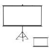 60/72" Projector Screen With Stand & Universal Projector Tripod Stand, Foldable Portable Projection Screen, 4:3/16:9 4K Hd Wrinkle-Free Movie Screen For Home Theater Backyard Cinem-16:09-60 (16:09 72) view 1