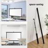 60/72" Projector Screen With Stand & Universal Projector Tripod Stand, Foldable Portable Projection Screen, 4:3/16:9 4K Hd Wrinkle-Free Movie Screen For Home Theater Backyard Cinem-16:09-60 (16:09 72) view 3