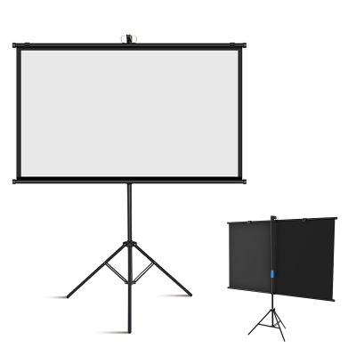 60", 72" Projection Screen Tripod, 4:3/16:9 Portable Projector Screen with Stand, Wall Mount Indoor/Outdoor Mobile Movie Screen for Home Backyad Party Or Movie Office-4:03-60 (16:09 72)