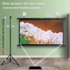 60", 72" Projection Screen Tripod, 4:3/16:9 Portable Projector Screen with Stand, Wall Mount Indoor/Outdoor Mobile Movie Screen for Home Backyad Party Or Movie Office-4:03-60 (16:09 72) view 2