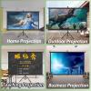 60", 72" Projection Screen Tripod, 4:3/16:9 Portable Projector Screen with Stand, Wall Mount Indoor/Outdoor Mobile Movie Screen for Home Backyad Party Or Movie Office-4:03-60 (16:09 72) view 3
