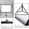 60", 72" Projection Screen Tripod, 4:3/16:9 Portable Projector Screen with Stand, Wall Mount Indoor/Outdoor Mobile Movie Screen for Home Backyad Party Or Movie Office-4:03-60 (16:09 72) view 4