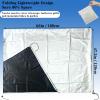 Telescope Cover Waterproof Outdoor, Double Zipper with Adjustable Drawstring Waterproof Astronomical Telescope Dust Cover for Accessories, 180x150CM/71x59Inch view 2