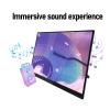16in Portable Monitor, 4K 120Hz Computer Display with USB C & MiniHD Interfaces, Dual Speakers for Laptop PC Phone view 3