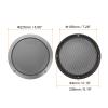 MECCANIXITY 2 Pcs 8inch Black Speaker Grill Mesh Metal Woofer Guard Protector Dust Cover Iron Gray Decorative Circle ABS Frame with Screws for Home Audio Car Speaker Replacement view 2