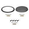 MECCANIXITY 2 Pcs 8inch Black Speaker Grill Mesh Metal Woofer Guard Protector Dust Cover Iron Gray Decorative Circle ABS Frame with Screws for Home Audio Car Speaker Replacement view 3