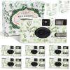 Entallor 6 Pack Disposable Cameras Bulk for Wedding, Eucalyptus Single-Use 35mm Film Disposable Camera with Flash, ISO 400 17 Exposures for Outdoor Travel Gathering Anniversary Birthday Party Supply view 1