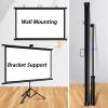 60 Inch 72 Inch Outdoor Projector Screen With Stand, 4:3, 16:9 Hd 4K 3D Compatible, 160 Viewing Angle, Portable For Backyard Movie Nights And Camping Indoor Tripod Projector Scree-16:09-60 (16:09 72) view 2