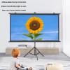 60 Inch 72 Inch Outdoor Projector Screen With Stand, 4:3, 16:9 Hd 4K 3D Compatible, 160 Viewing Angle, Portable For Backyard Movie Nights And Camping Indoor Tripod Projector Scree-16:09-60 (16:09 72) view 3