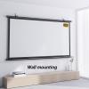 60 Inch 72 Inch Outdoor Projector Screen With Stand, 4:3, 16:9 Hd 4K 3D Compatible, 160 Viewing Angle, Portable For Backyard Movie Nights And Camping Indoor Tripod Projector Scree-16:09-60 (16:09 72) view 4