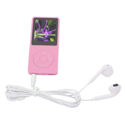 8GB Memory, 30 Hours Playback, 64GB Expandable, Lightweight MP3 MP4 Player, Lossless Sound Quality, with Classic Buttons, Easy Navigation, Palm Size, 1.8in Screen, Built in (Pink)