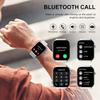 Nanphn Smart Watch for Men Women, 2.09" AI Fitness Smartwatches with Calling/SMS, Heart Rate/Sleep/SpO2 Monitor, Pedometer, Dual Bands, 3 Games for Android/iOS Phones (White) view 2