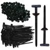 20/50/100PCS Nylon Universal Cable Tie Buckle, Upgrade Multipurpose Plastic Cable Ties Tool Fasteners Car Body, Heavy Duty Self Locking Nylon Zip Ties, for Car Daily Repair (50PCS Black) view 1