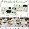 12 Pack Disposable Cameras for Wedding Bulk, Watercolor Eucalyptus Single-Use One Time Film Cameras with Flash for Birthday Baby Shower Gathering Wedding 35mm lSO 400 Color Film 17 Exposures view 4