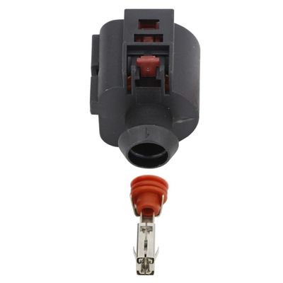 HUABAO 1 Pin Black Car Water Proof Connector with Terminal Plug DJ7015A-6.3-21 1P(10 Sets)