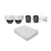 Revo Ultra Blue Series 4CH 4K POE H.265 NVR, 1TB & 4X 2K (4MP) Indoor/Outdoor IR Cameras with Built-in Mic  Remote Access Via Pc, Mac & Phone (No Monthly Fee) view 1