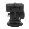 Monitor Ball Head, Compact and Portable, 180 Degree Adjustable Mini Adapter with Rubber Pad Design, Lightweight ABS Material, Multi Interface, for Camera, Monitor, Lighting, with view 1