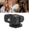 Monitor Ball Head, Compact and Portable, 180 Degree Adjustable Mini Adapter with Rubber Pad Design, Lightweight ABS Material, Multi Interface, for Camera, Monitor, Lighting, with view 3