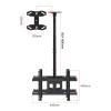 POLGDW TV Stand Dual Sided Ceiling TV Mount Bracket, Tilt TV Bracket Fits 24-55 Inch TVs, Mount On Ceilings, Holds Two Screen, view 2
