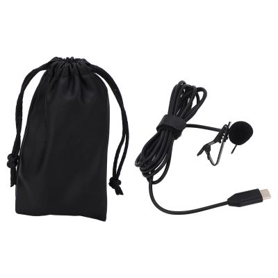 Vikye Type C Lavalier Microphone, Noise Reduction Omnidirectional Lapel Microphone, Clip On for ONE X2 X3 Action Camera Accessories