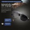Dpofirs Smart AI Glasses with 100+ Translations, Bluetooth 5.3 Polarized Sunglasses AI Translator Built in Mic Speaker, Smart Eyewear for Gaming Meeting Travel (Black) view 3